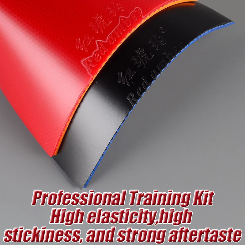 Table Tennis Practice - ●Red Amber Table Tennis Rubber Highly