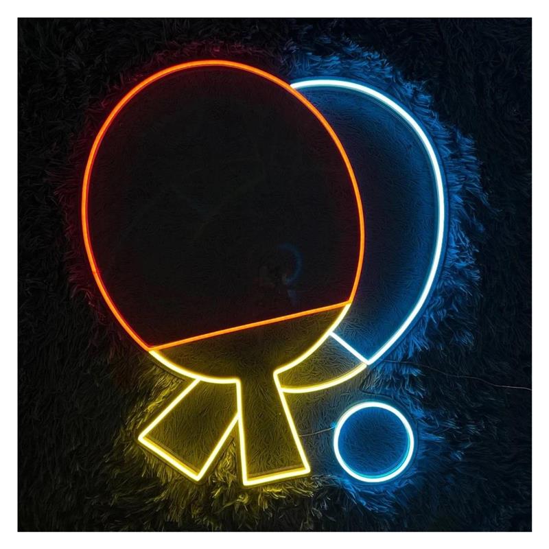LED Ping Pong Paddle Neon Sign - Hall Table Tennis recension och pris