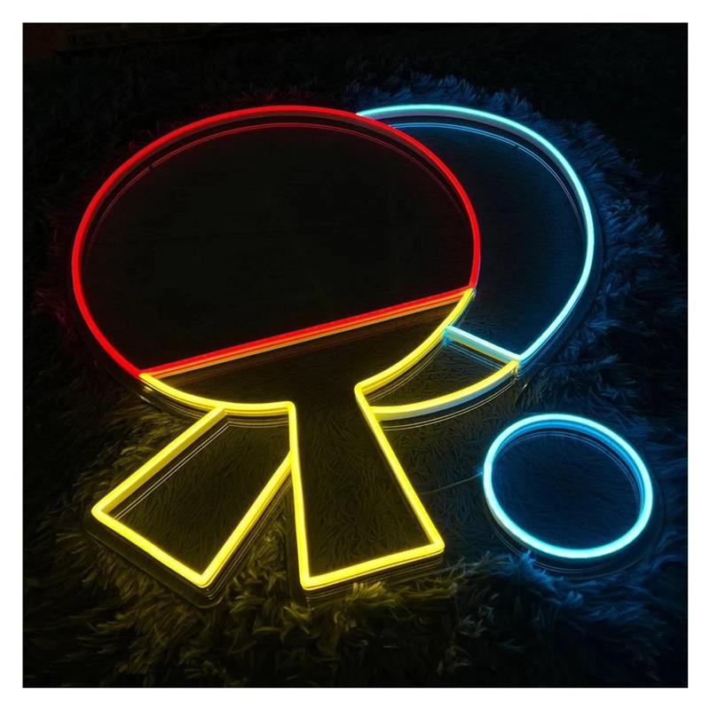 LED Ping Pong Paddle Neon Sign - Hall Table Tennis recension och pris