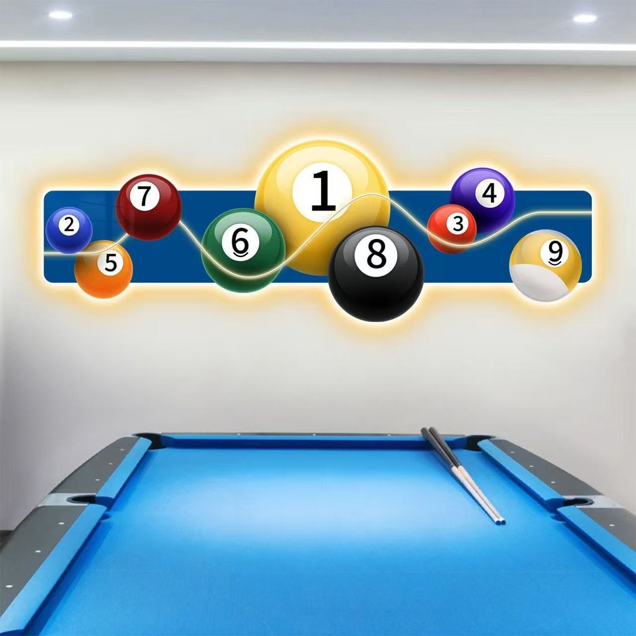 Billiards Hall Decoration Pain - Hall Table Tennis recension och pris