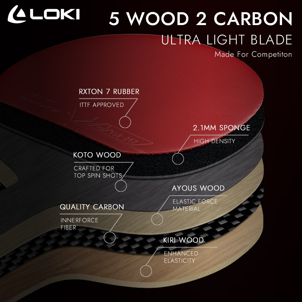 LOKI 9 Star Table Tennis Racke - Table Tennis Zhang Jike recension och pris